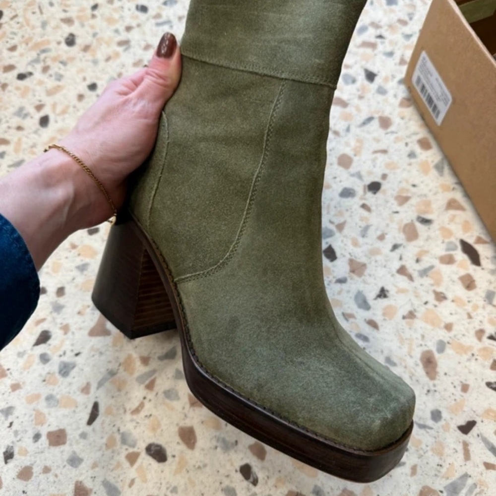 ASOS Olive Heeled Boots